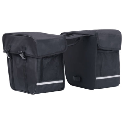 Sacca per biciclette Vidaxl per portapacchi doppia impermeabile 35 l neri