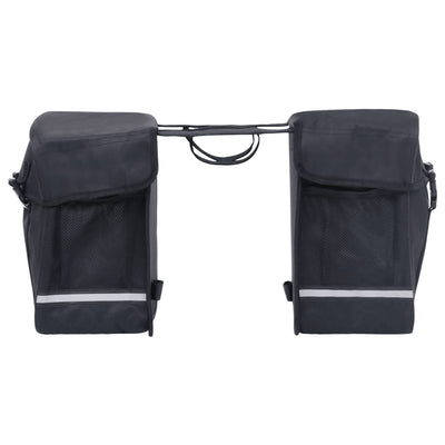 Sacca per biciclette Vidaxl per portapacchi doppia impermeabile 35 l neri