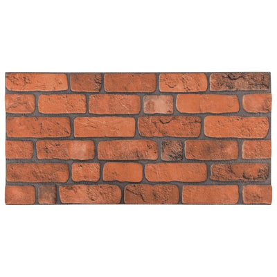 Vidaxl 10 Pannelli murali ST 3D Terracotta -Brick EPS colorato