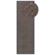 Vidaxl deurmat getuft 60x180 cm donkerbruin