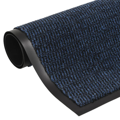 Vidaxl felpudo mechoso 60x150 cm azul