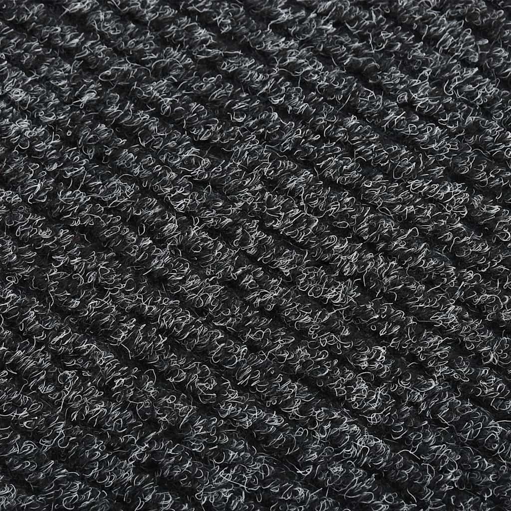 Vidaxl droogloopmat 100x100 cm antracietkleurig
