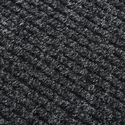 Vidaxl droogloopmat 100x450 cm antracita