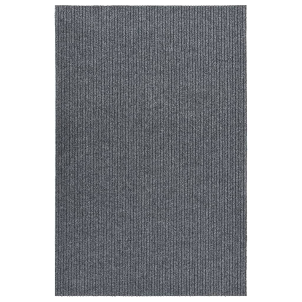 Vidaxl droogloopmat 100x150 cm grigio