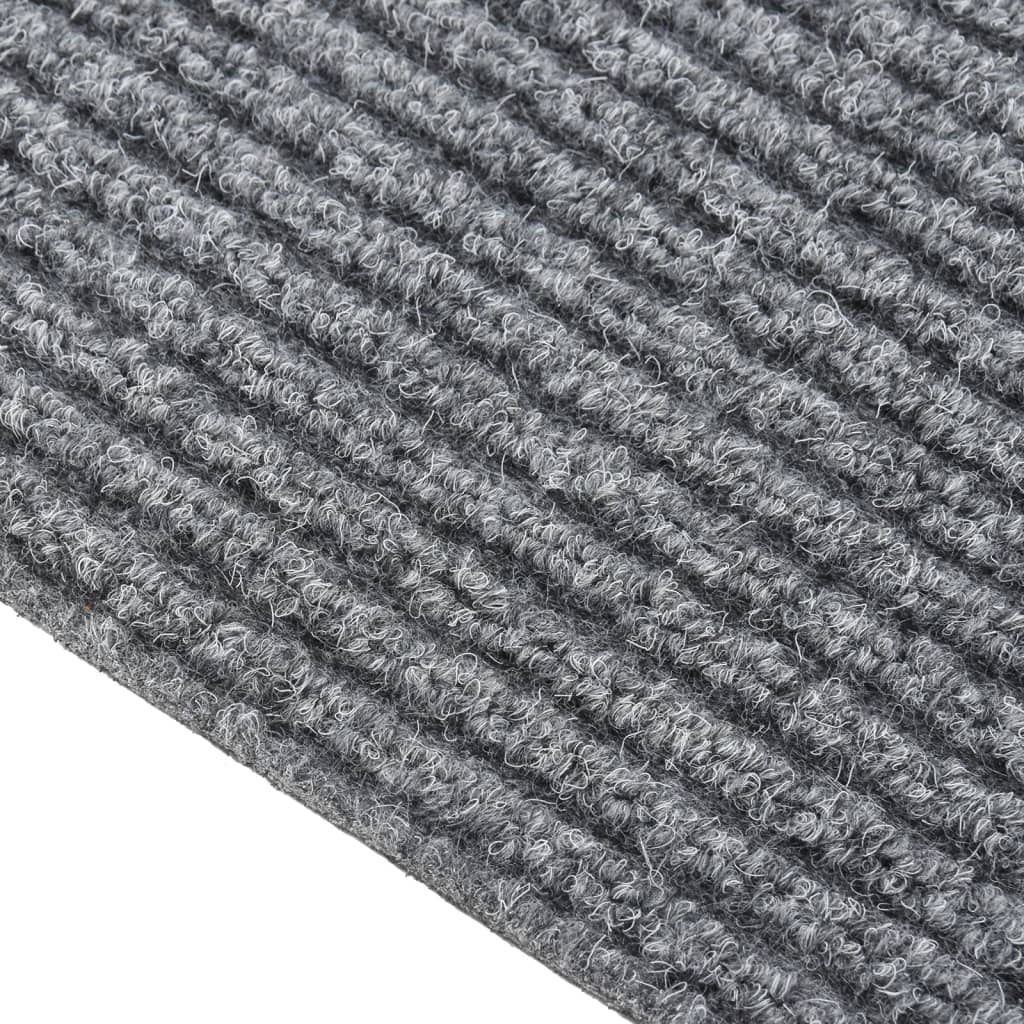 Vidaxl droogloopmat 100x350 cm grigio