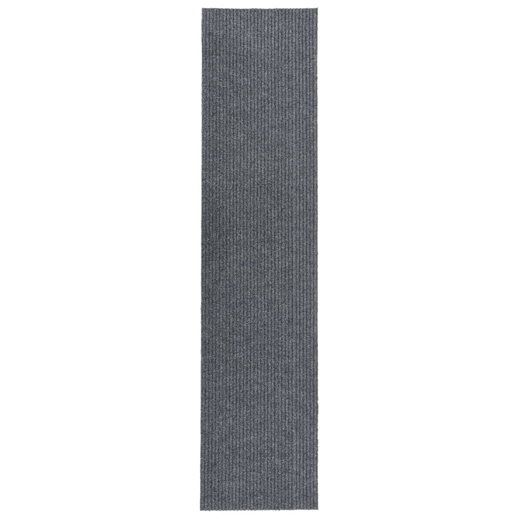 Vidaxl droogloopmat 100x450 cm grigio