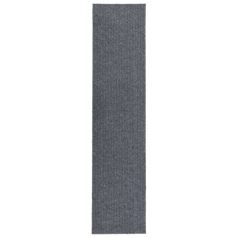 Vidaxl droogloopmat 100x450 cm grigio