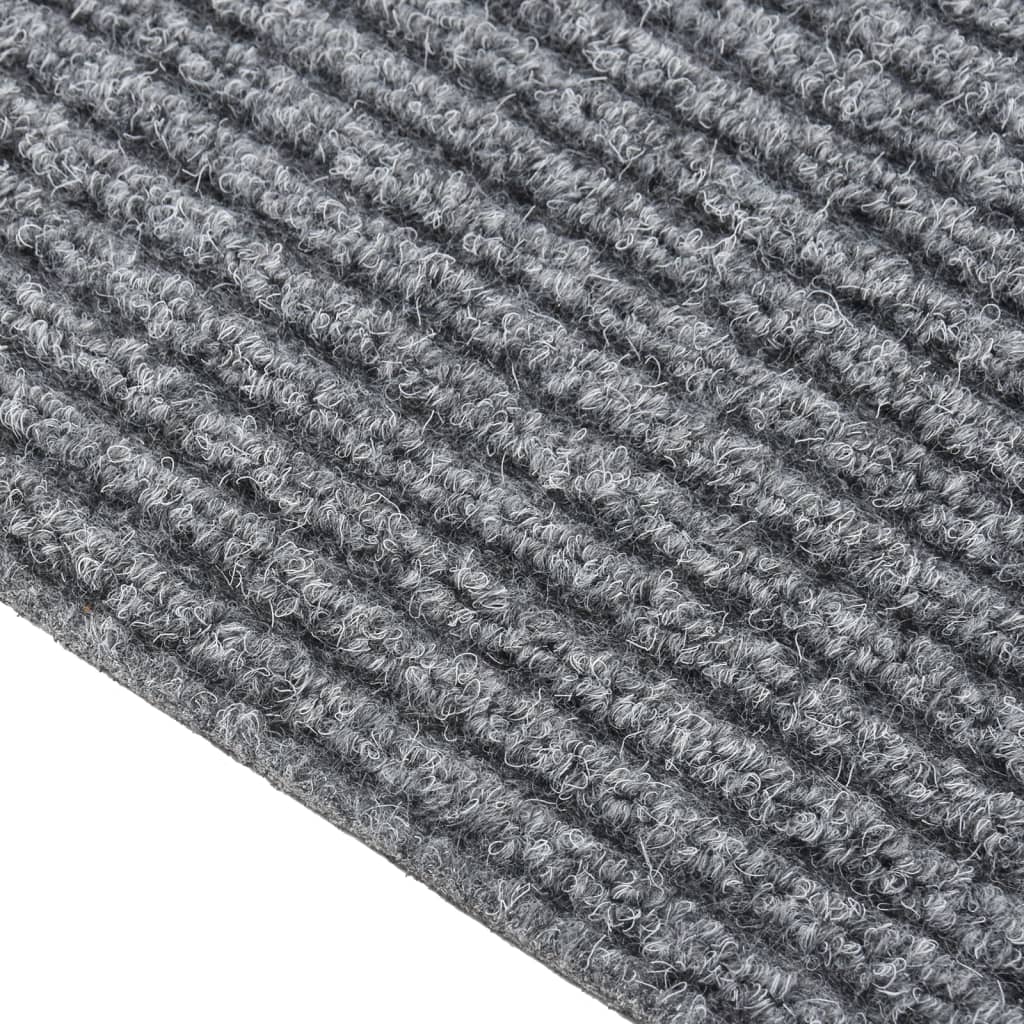 Vidaxl droogloopmat 100x450 cm grigio
