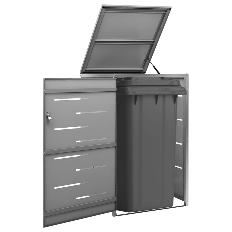 Almacenamiento de contenedores de Vidaxl solo 69x77.5x112.5 cm de acero inoxidable