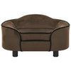 Vidaxl hondenbank 67x47x36 cm pluche bruin