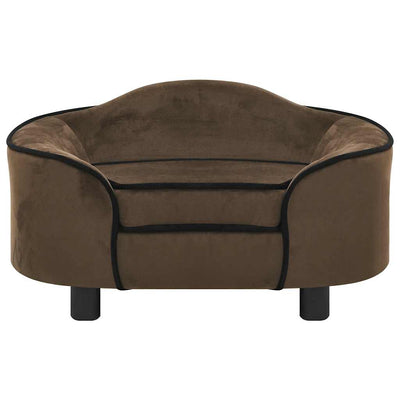 Vidaxl Dog Bank 67x47x36 cm peluche marrón