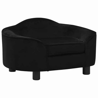 Vidaxl Dog Bank 67x47x36 cm peluche negro