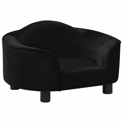 Vidaxl Dog Bank 67x47x36 cm peluche negro