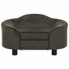 Vidaxl Dog Bank 67x47x36 cm peluche grigio scuro