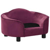 Vidaxl Dog Bank 67x47x36 cm Plush Bordeaux rosso