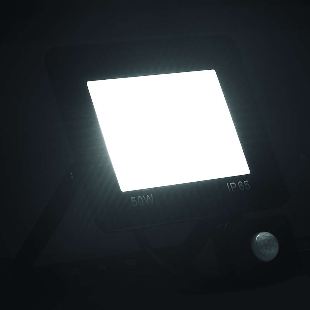 Foco VidaXL con sensor LED 50 W blanco frío