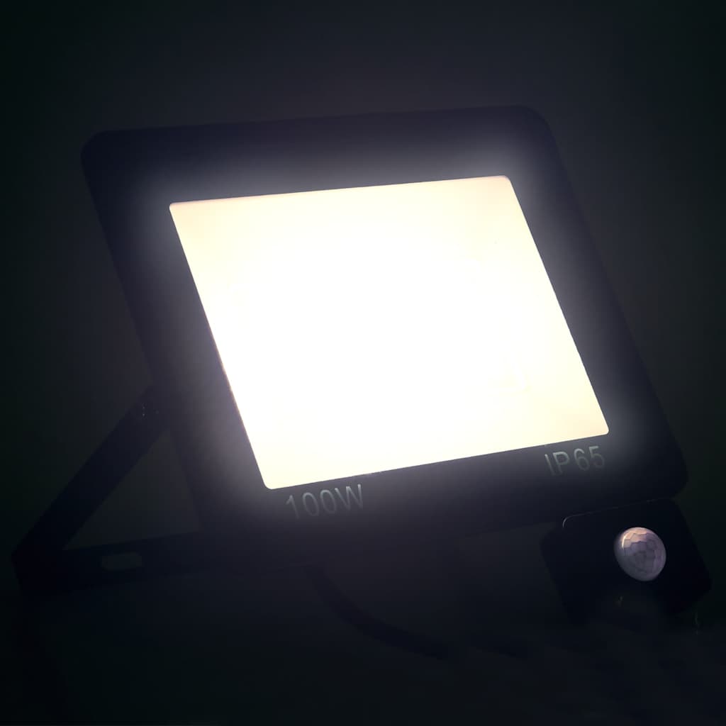 Foco VidaXL con sensor LED 100 W blanco frío