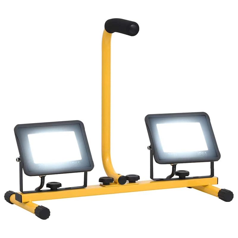 Vidaxl Spotlight con manico LED 2x30 W Cold White
