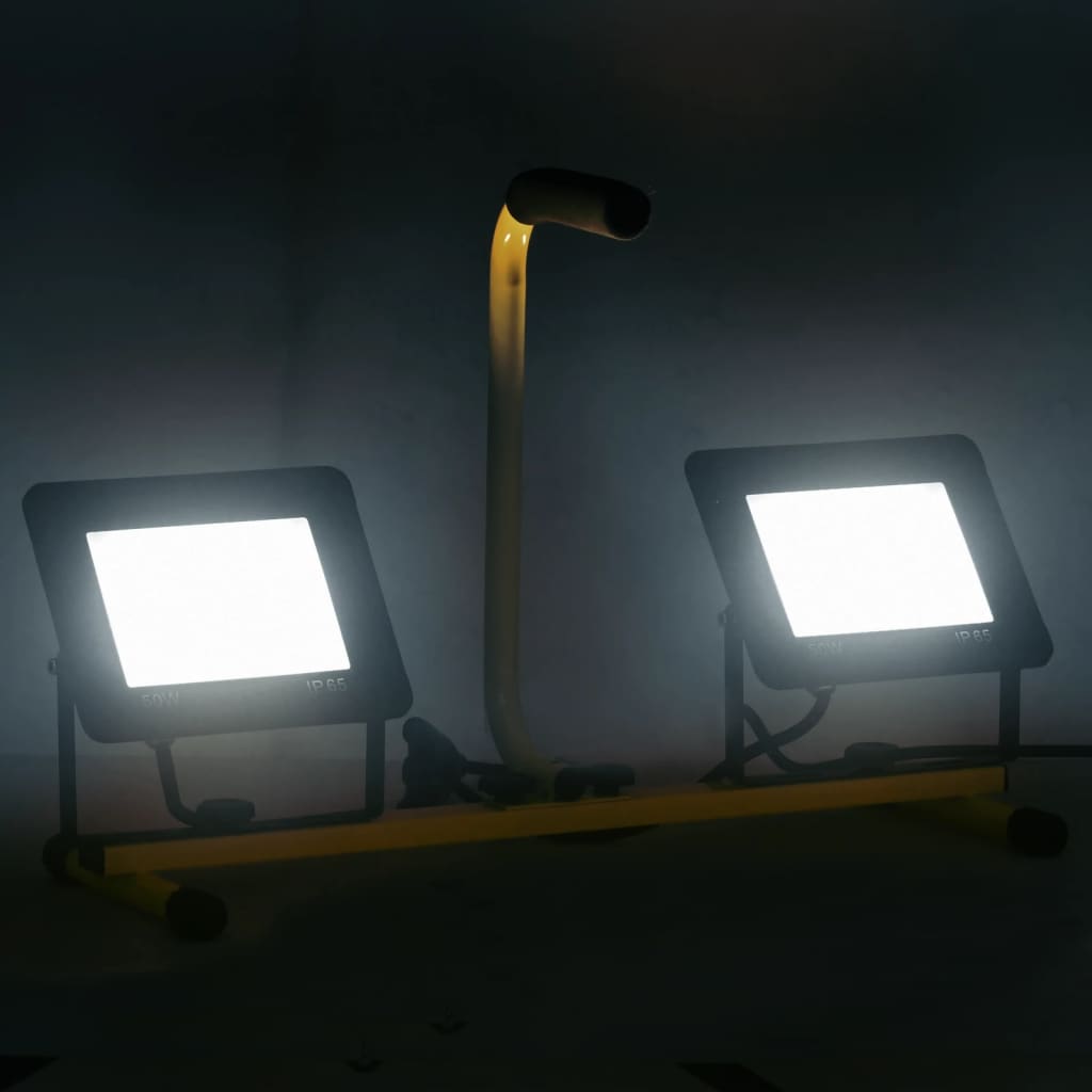 Vidaxl Spotlight con Many LED 2x50 W White frío