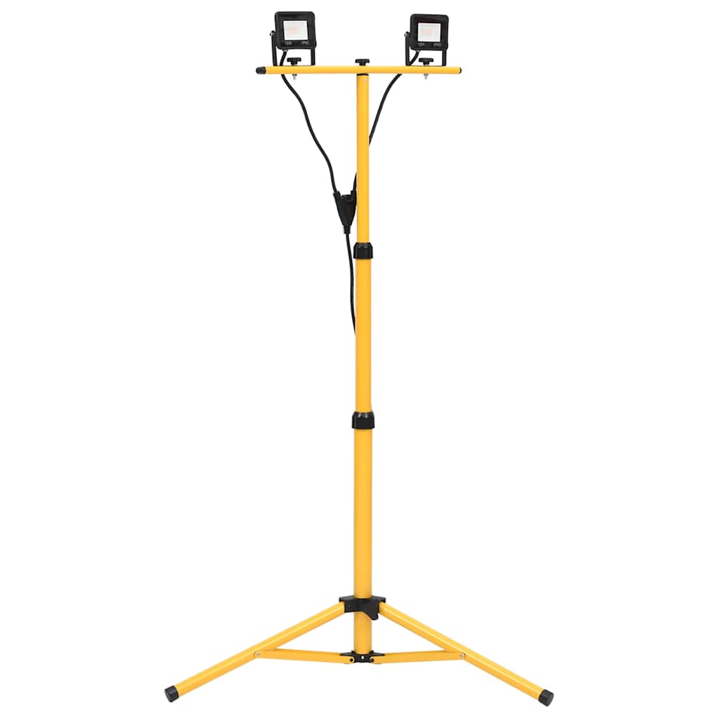 Foco VidaXL con trípode LED 2x10 W blanco cálido