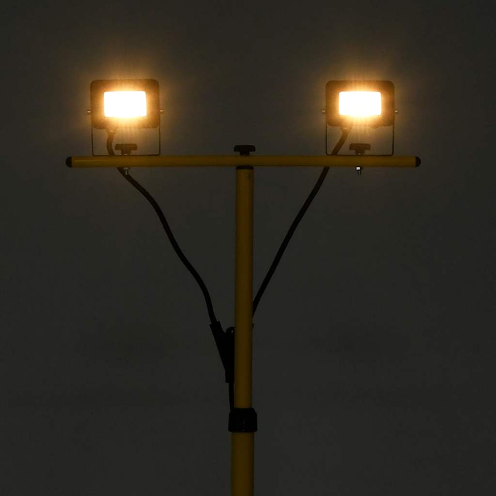 Foco VidaXL con trípode LED 2x10 W blanco cálido