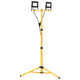 Faretto VidaXL con treppiede LED 2x50 W bianco caldo