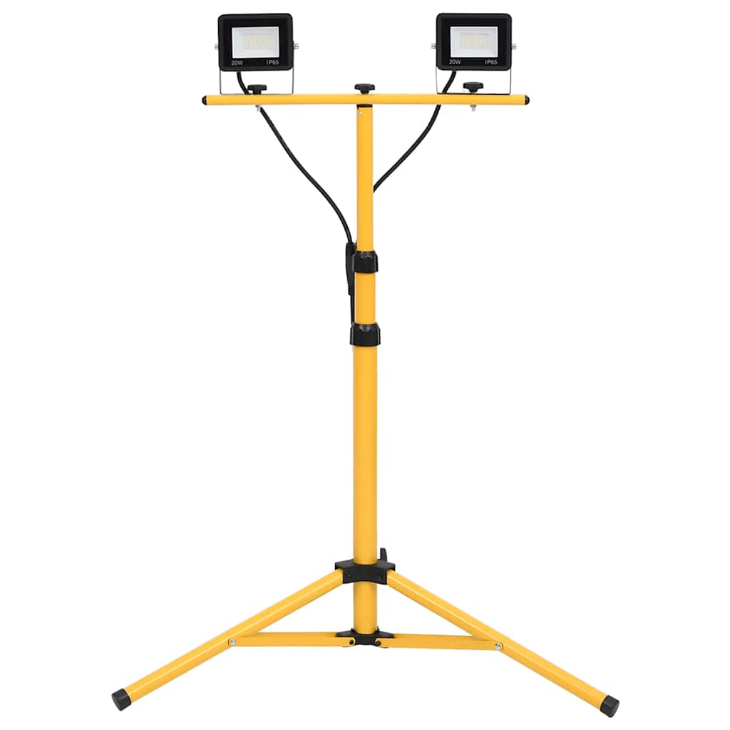 Foco VidaXL con trípode LED 2x20 W blanco frío