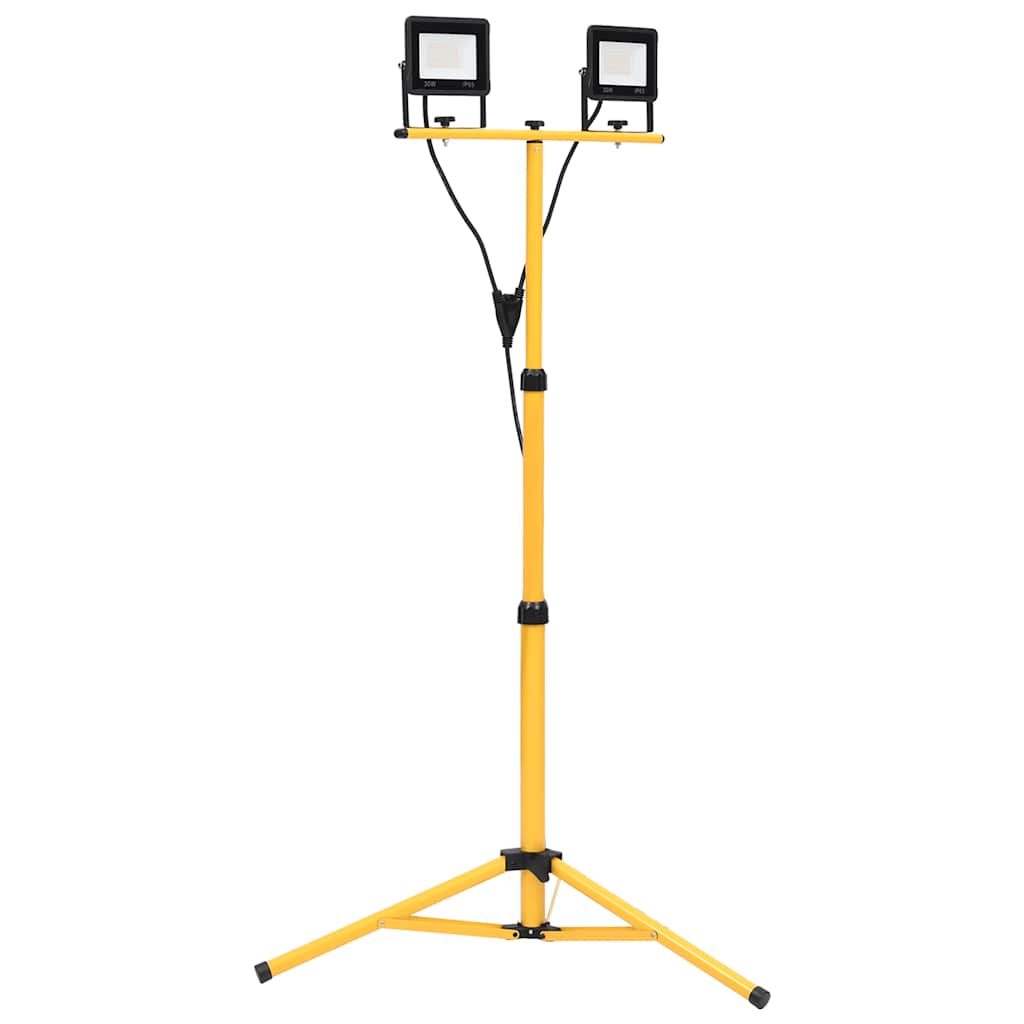 Foco VidaXL con trípode LED 2x30 W blanco frío