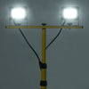 Vidaxl spotlight met statief led 2x30 w koudwit