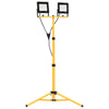 Vidaxl spotlight met statief led 2x50 w koudwit