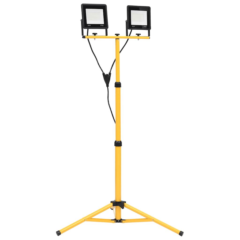Foco VidaXL con trípode LED 2x50 W blanco frío