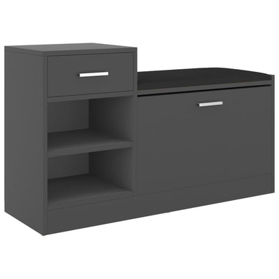 VidaXL shoe sofa 94.5x31x57 cm processed wood gray