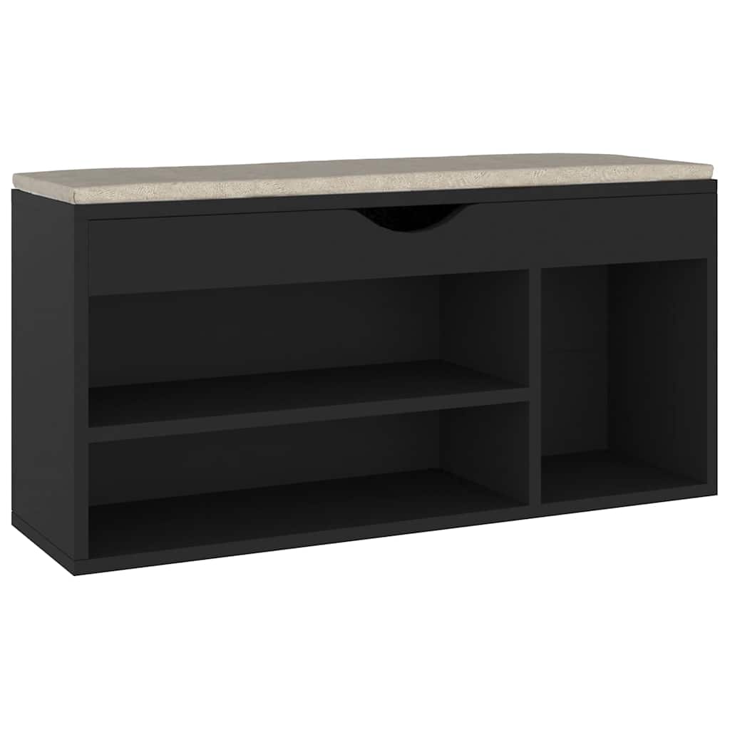 Panca per scarpe Vidaxl con cuscino 104x30x49 cm in legno proprietà