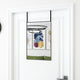 Specchio della porta Vidaxl 40x60 cm di vetro e nero in alluminio