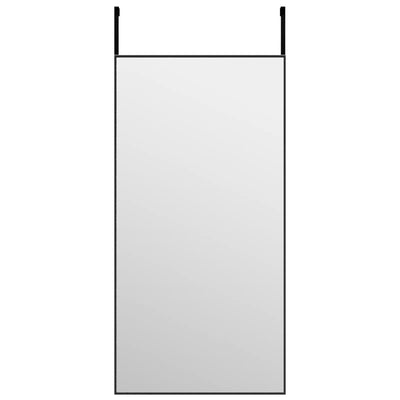 Vidaxl Door Mirror 40x80 cm de vidrio y aluminio negro