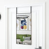Vidaxl Door Mirror 40x80 cm de vidrio y aluminio negro
