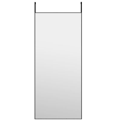 Vidaxl deurspiegel 40x100 cm glas en aluminium zwart