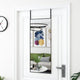 Specchio della porta Vidaxl 40x100 cm di vetro e nero in alluminio