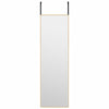 Vidaxl Door Spiegel 30x100 cm di vetro e oro in alluminio