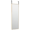 Vidaxl Door Spiegel 30x100 cm di vetro e oro in alluminio