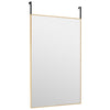 Vidaxl deurspiegel 50x80 cm glas en aluminium goudkleurig
