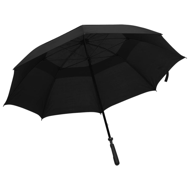 Vidaxl ombrello 130 cm nero