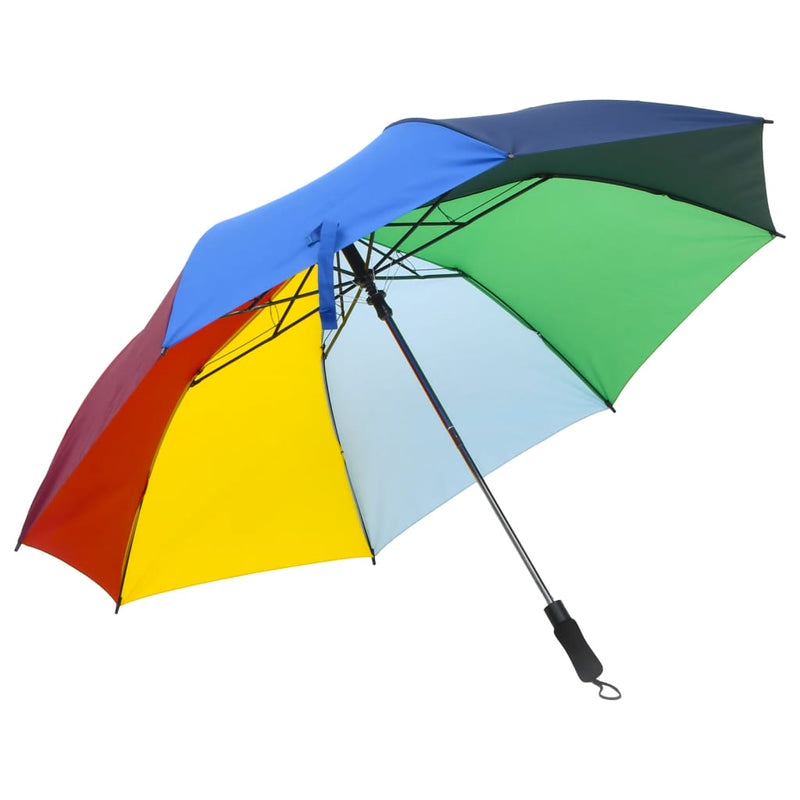 Vidaxl ombrello automaticamente pieghevole 124 cm multilorato