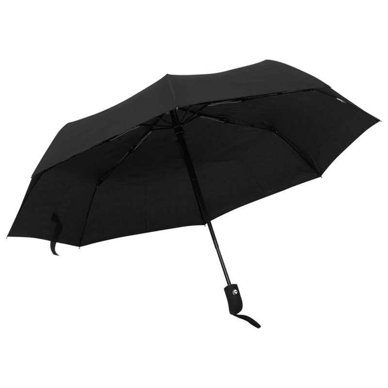 Vidaxl ombrello automaticamente pieghevole 95 cm nero