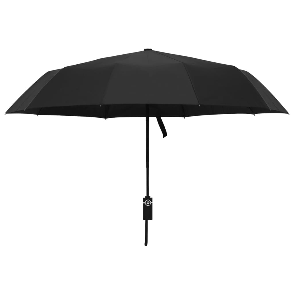 Vidaxl ombrello automaticamente pieghevole 104 cm nero