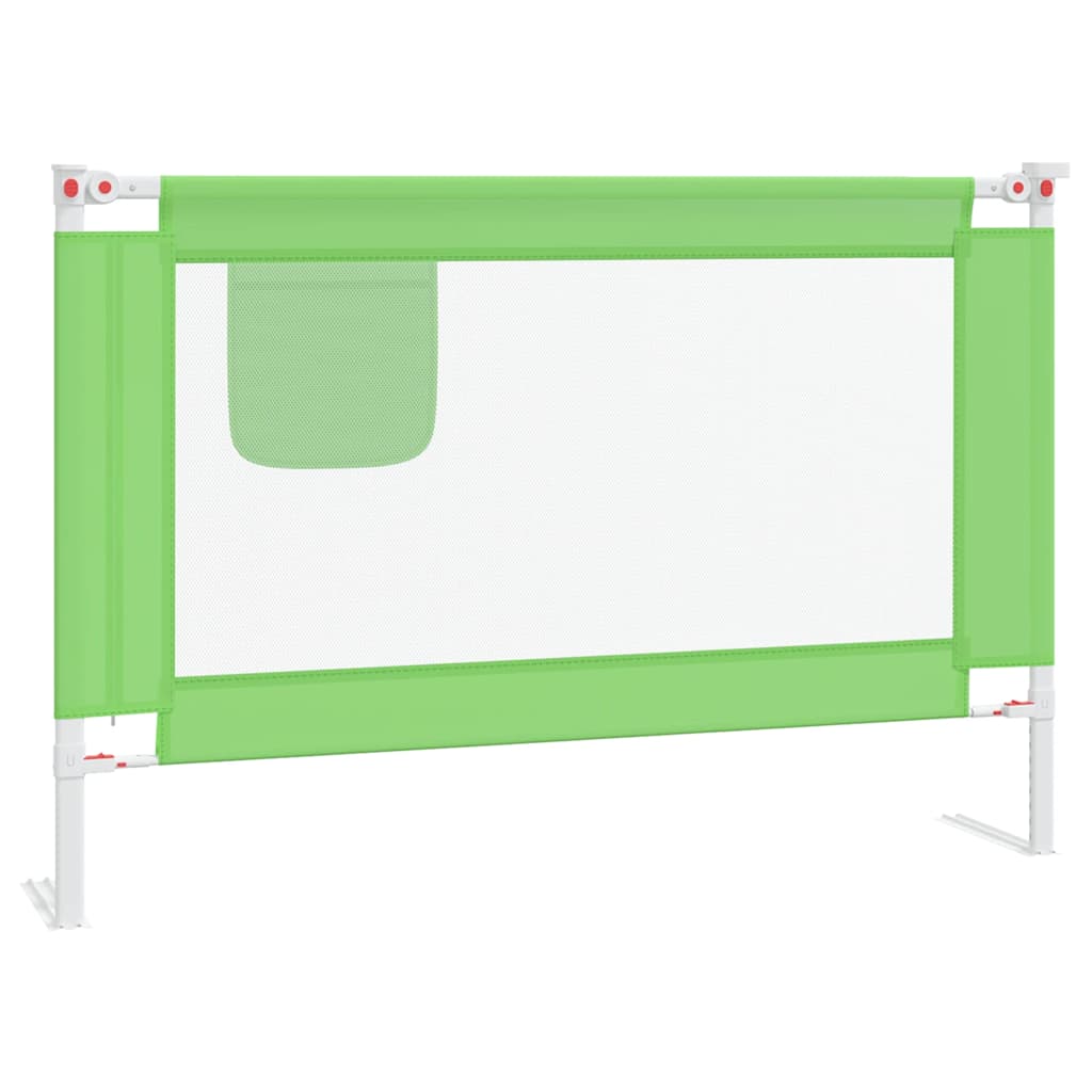 vidaXL Sponda Letto Bambino 100x25 cm Tessuto Verde