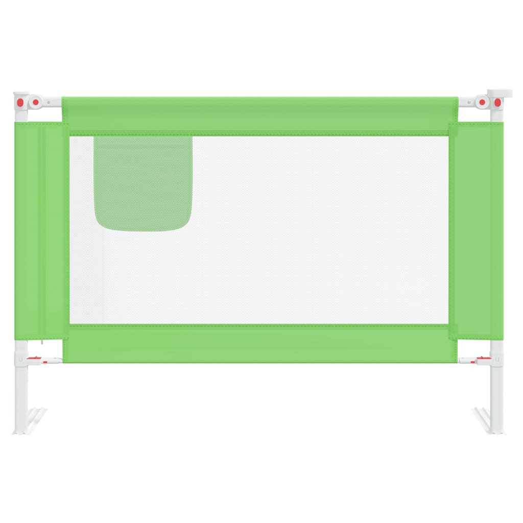 vidaXL Sponda Letto Bambino 100x25 cm Tessuto Verde
