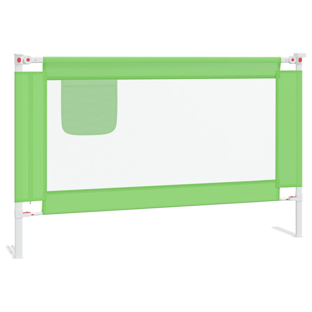 vidaXL Sponda Letto Bambino 120x25 cm Tessuto Verde