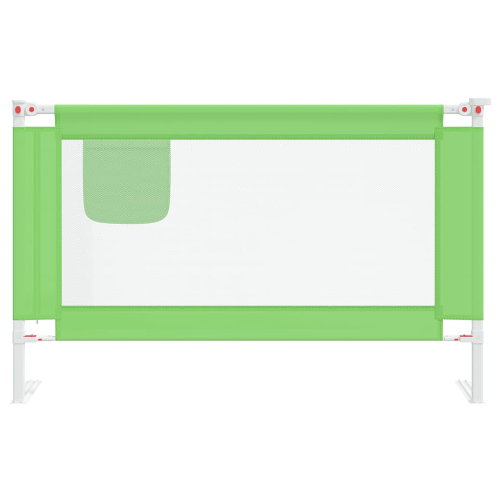 vidaXL Sponda Letto Bambino 120x25 cm Tessuto Verde