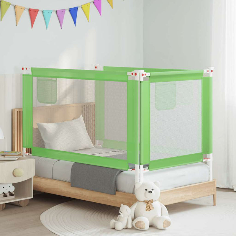 Vidaxl bedhekje peuter 140x25 cm stof groen